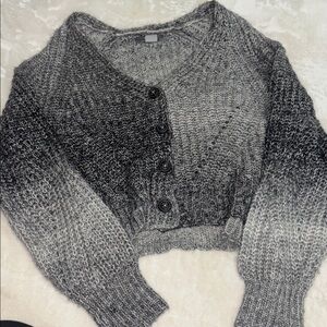 Natural Reflections Black and Gray Women's Cardigan